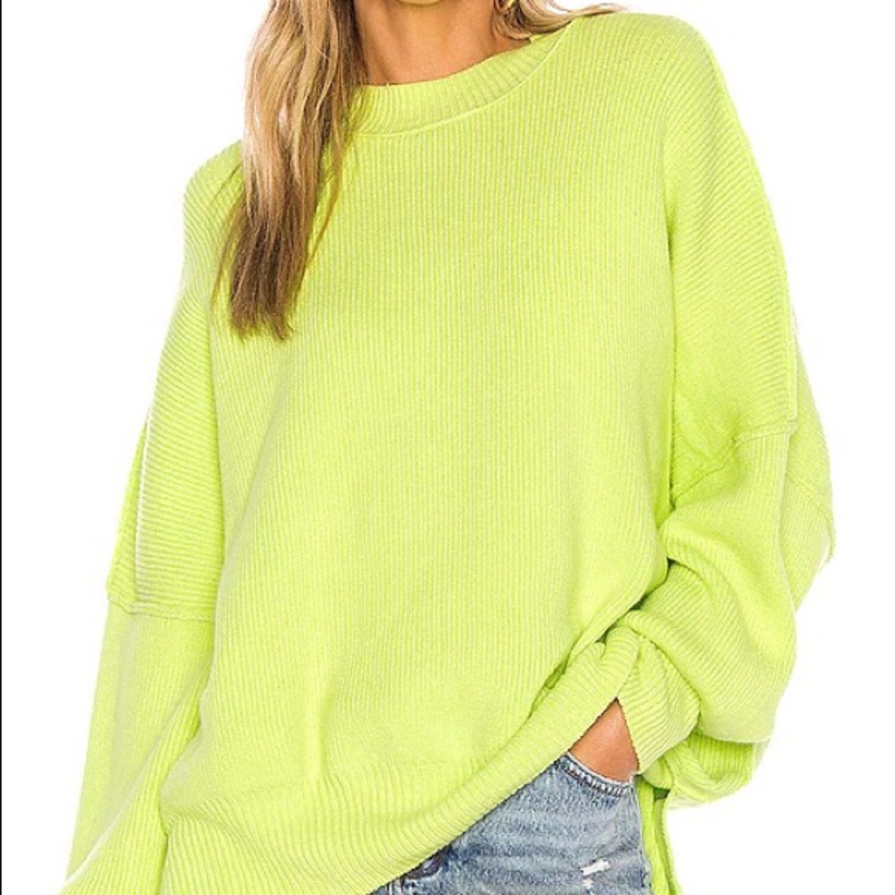Free People Easy Street Tunic color Lime size S